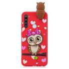 For Galaxy A21 Shockproof Cartoon TPU Protective Case(Red Owl) - 1