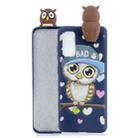 For Galaxy A81 Shockproof Cartoon TPU Protective Case(Blue Owl) - 1