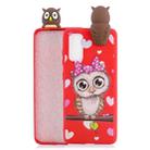 For Galaxy S20+ Shockproof Cartoon TPU Protective Case(Red Owl) - 1