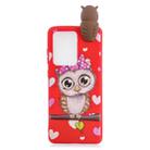 For Galaxy S20 Ultra Shockproof Cartoon TPU Protective Case(Red Owl) - 2