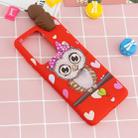 For Galaxy S20 Ultra Shockproof Cartoon TPU Protective Case(Red Owl) - 6