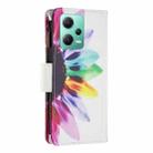 For Xiaomi Redmi Note 12 Global Colored Drawing Pattern Zipper Leather Phone Case(Sun Flower) - 3