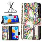 For Xiaomi Redmi Note 12S 4G / Note 11 Colored Drawing Pattern Zipper Leather Phone Case(Big Tree) - 1