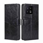For Xiaomi 13 Geometric Stitching Horizontal Flip Leather Phone Case(Black) - 1