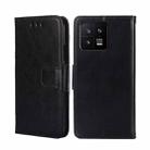 For Xiaomi 13 Crystal Texture Leather Phone Case(Black) - 1