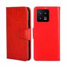 For Xiaomi 13 Crystal Texture Leather Phone Case(Red) - 1
