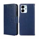 For Honor 80 SE Crystal Texture Leather Phone Case(Royal Blue) - 1