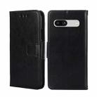 For Google Pixel 7a Crystal Texture Leather Phone Case(Black) - 1