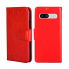 For Google Pixel 7a Crystal Texture Leather Phone Case(Red) - 1