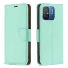 For Xiaomi Redmi 12C Litchi Texture Pure Color Leather Phone Case(Green) - 1