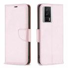 For Xiaomi Redmi K60 / K60 Pro Litchi Texture Pure Color Leather Phone Case(Rose Gold) - 1