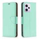 For Xiaomi Redmi Note 12 Pro+ Global Litchi Texture Pure Color Leather Phone Case(Green) - 1