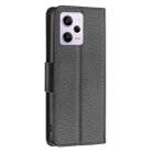 For Xiaomi Redmi Note 12 Pro+ Global Litchi Texture Pure Color Leather Phone Case(Black) - 3