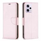 For Xiaomi Redmi Note 12 Pro+ Global Litchi Texture Pure Color Leather Phone Case(Rose Gold) - 1