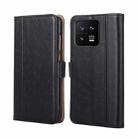 For Xiaomi 13 Ostrich Texture Flip Leather Phone Case(Black) - 1