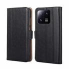 For Xiaomi 13 Pro Ostrich Texture Flip Leather Phone Case(Black) - 1