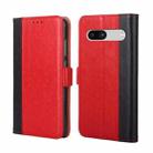 For Google Pixel 7a Ostrich Texture Flip Leather Phone Case(Red) - 1