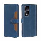 For Honor 80 GT Skin Feel Magnetic Buckle Leather Phone Case(Blue) - 1