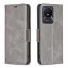 For vivo Y02 4G Lambskin Texture Leather Phone Case(Grey) - 1