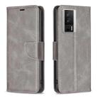 For Xiaomi Redmi K60 / K60 Pro Lambskin Texture Leather Phone Case(Grey) - 1