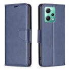 For Xiaomi Redmi Note 12 Global Lambskin Texture Leather Phone Case(Blue) - 1