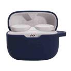 For JBL T230NC TWS Wireless Earphone Silicone Protective Case(Dark Blue) - 1