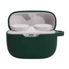 For JBL T230NC TWS Wireless Earphone Silicone Protective Case(Dark Green) - 1