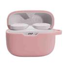 For JBL T230NC TWS Wireless Earphone Silicone Protective Case(Pink) - 1