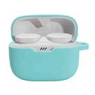 For JBL T230NC TWS Wireless Earphone Silicone Protective Case(Mint Green) - 1