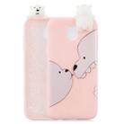 For Xiaomi Redmi 8A Shockproof Colored Painted Lying Cartoon TPU Protective Case(Big White Bear) - 1