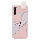 For Xiaomi Redmi Note 8T Shockproof Colored Painted Lying Cartoon TPU Protective Case(Big White Bear) - 1