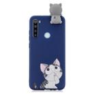 For Xiaomi Redmi Note 8T Shockproof Colored Painted Lying Cartoon TPU Protective Case(Big Face Cat) - 1