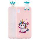 For Galaxy A01 Shockproof Colored Painted Lying Cartoon TPU Protective Case(Music Unicorn) - 1