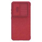 For Samsung Galaxy S23+ 5G NILLKIN QIN Series Pro Sliding Camera Cover Design Leather Phone Case(Red) - 1