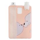 For Galaxy A51 Shockproof Colored Painted Lying Cartoon TPU Protective Case(Big White Bear) - 1