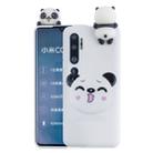For Xiaomi Mi Note 10 Shockproof Colored Painted Lying Cartoon TPU Protective Case(Smiley Panda) - 1