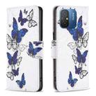 For Xiaomi Redmi 12C Colored Drawing Pattern Leather Phone Case(Butterflies) - 1
