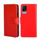 For TCL 405 / 406 / 408 Crystal Texture Leather Phone Case(Red) - 1