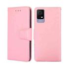 For TCL 405 / 406 / 408 Crystal Texture Leather Phone Case(Pink) - 1