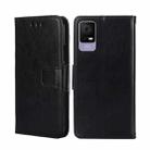 For TCL 405 / 406 / 408 Crystal Texture Leather Phone Case(Black) - 1