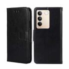 For vivo S16 / S16 Pro Crystal Texture Leather Phone Case(Black) - 1