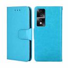 For Honor 80 GT Crystal Texture Leather Phone Case(Sky Blue) - 1