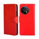 For OnePlus 11 Crystal Texture Leather Phone Case(Red) - 1