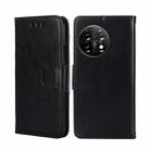 For OnePlus 11 Crystal Texture Leather Phone Case(Black) - 1