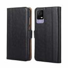 For TCL 405 / 406 / 408 Ostrich Texture Horizontal Flip Leather Phone Case(Black) - 1