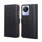 For vivo Y02 4G Ostrich Texture Horizontal Flip Leather Phone Case(Black) - 1