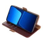 For Fujitsu Arrows N F-51C Ostrich Texture Horizontal Flip Leather Phone Case(Blue) - 4