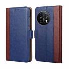 For OnePlus 11 Ostrich Texture Horizontal Flip Leather Phone Case(Blue) - 1