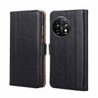 For OnePlus 11 Ostrich Texture Horizontal Flip Leather Phone Case(Black) - 1