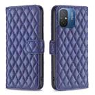 For Xiaomi Redmi 12C Diamond Lattice Wallet Leather Flip Phone Case(Blue) - 1